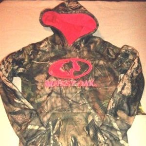 Mossy Oak Camo & Pink Girls Hoodie